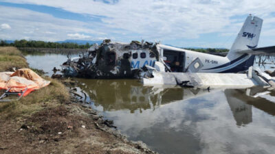 KNKT Kirim Personelnya untuk Investigas Kecelakaan Pesawat SAM Air di Gorontalo