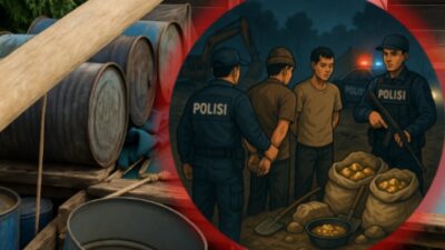 Polres Pontianak Amankan Perdagangan Emas Ilegal! Tambang Ilegalnya Juga Akan Diberantas?/(Ilustrasi/@fkn)