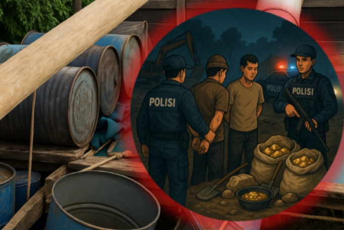 Polres Pontianak Amankan Perdagangan Emas Ilegal! Tambang Ilegalnya Juga Akan Diberantas?/(Ilustrasi/@fkn)
