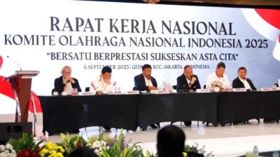 Rakernas KONI 2025 Ditutup Marciano Norman, Tiga Cabang Olahraga Baru Disahkan