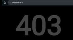 Skandal Berita Voli? Situs Faktakalbar.id Alami Gangguan Teknas “403 Forbidden”